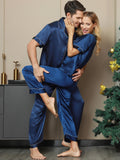 SilkSilky-US-Pure-Silk-Short-Sleeve-Couple-Dark-Blue-004