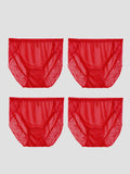 SilkSilky US Silk Knitted Panty Red 004